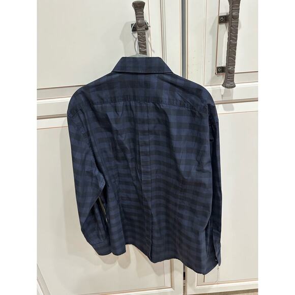 Dolce & Gabbana Gold Slim Fit Plaid Cotton Button Down Shirt - Picture 4 of 6